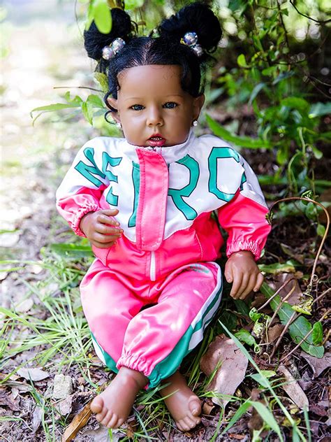 Buy Rebornova Reborn Baby Dolls 20 Inch with Soft Body Lifelike African ...