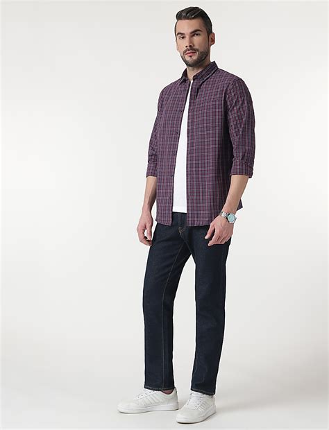 Buy Pure Cotton Checks Button Down Collar Shirt at Marks & Spencer