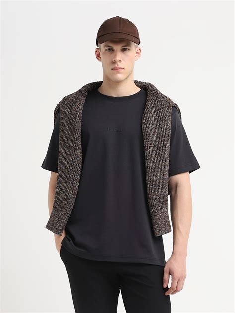 Buy Logo Print Crew Neck T-Shirt for Men Online