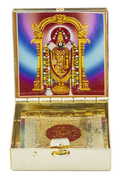 Buy Exotic India Shri Tirupati Balaji Yantra - Brass Online at Low ...