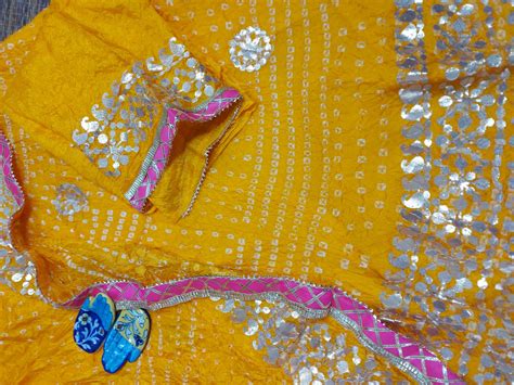 Yellow Bandhani Silk Lehenga | Shop Now Lehenga With Choli And Dupatta
