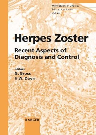 Buy Herpes Zoster: Recent Aspects of Diagnosis and Control (Monographs ...