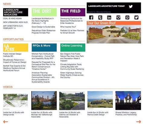 16个国内外优秀的“景观设计”网站资源，另附网址