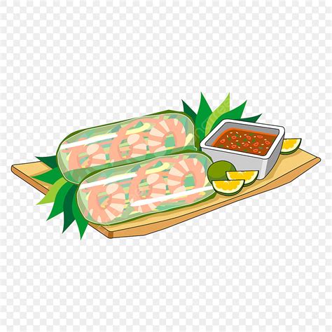 Spring Roll Clipart Transparent Background, The Characteristic Nutritional Value Of Vietnamese ...