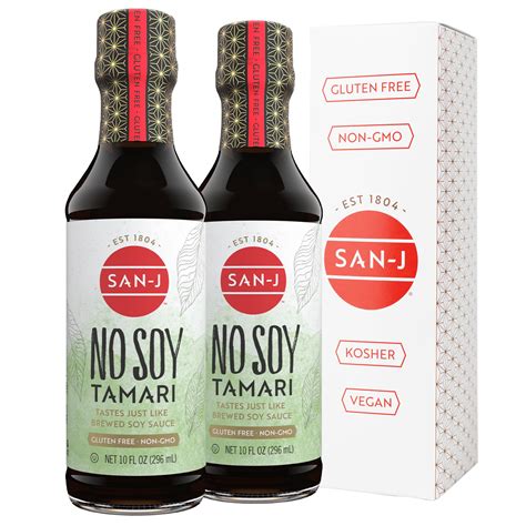 San Jno Soy Tamari Specially Brewed Soy Sauce Alternative 10 ...