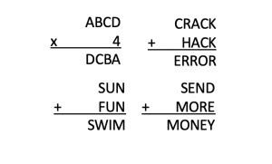 Image result for Fun with Crypt Arithmetic Problem