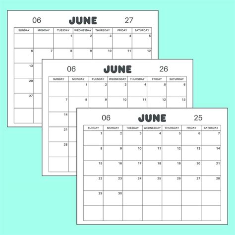 Free 52-Week Calendar Printable