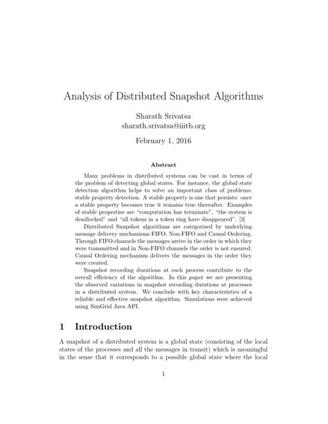 Image result for Snapshot Algorithm in Distributed System