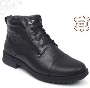 Zoom Shoes Genuine Leather High Ankle Boots | Lace-Up Cushioned Insole ...