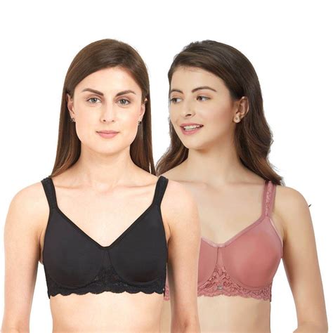 Full Coverage Non Padded Wired Lace Bra (Pack Of 2) FB-609 – SOIE Woman