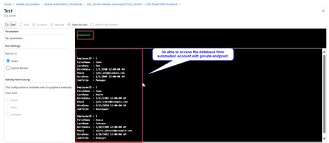 Azure Runbook Automation SQL Jobs 的图像结果