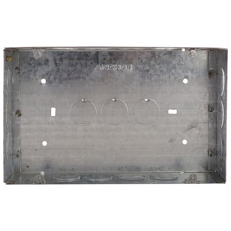 Buy Anchor 21736 Metal GI Box Roma 16 Module, Silver Online at Low ...