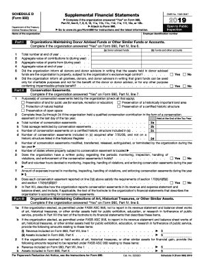 IRS 990 - Schedule D 2019 - Fill out Tax Template Online