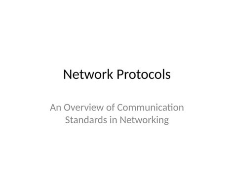 Network Protocols PowerPoint Presentation 的图像结果