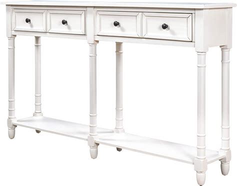 Buy Merax LUMISOL Extra Long Console Table Entryway Table with Two ...