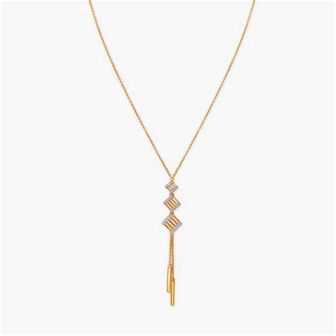 Stylish Tassels Diamond Necklace