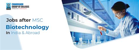 Jobs after M.Sc Biotechnology in India & Abroad