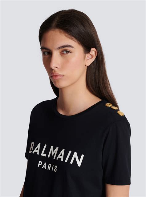 Balmain T-shirt with Balmain Paris print | REVERSIBLE