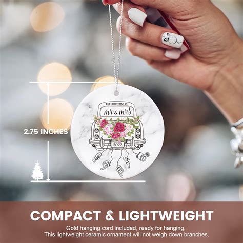 Buy 2022 Our First Christmas as Mr. and Mrs. Ornament, Wedding Car ...