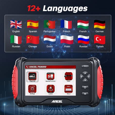 Buy Ancel FX8000 Car ABS SRS Engine OBD2 Scanner Code Reader Auto ...