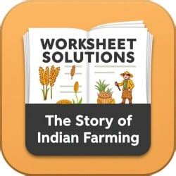 The Story of Indian Farming Worksheet - Class 7 Social Science - New NCERT