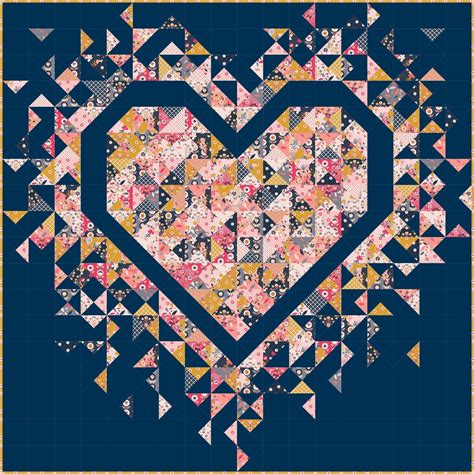 Image result for Exploding Heart Quilt Line Art
