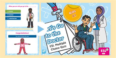 Health Quiz for Kids: ESL PowerPoint Game