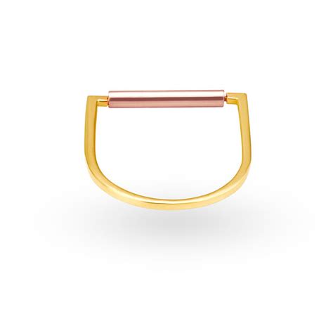 Mia by Tanishq 14KT Yellow Gold Finger Ring with U Design