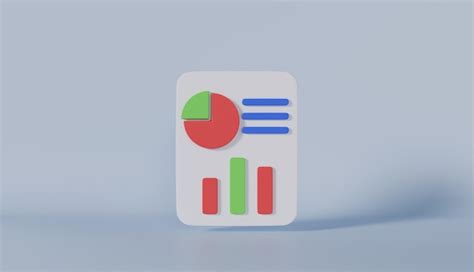 Business report data 3d icon | Premium Photo