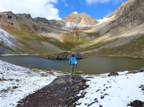 Hiking to Ice Lake and Island Lake in San Juan National Forest Colorado ...