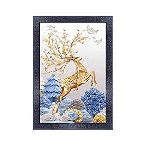 pnf Poster And Frames Deer Wall Painting With Acrylic Sheet | For ...