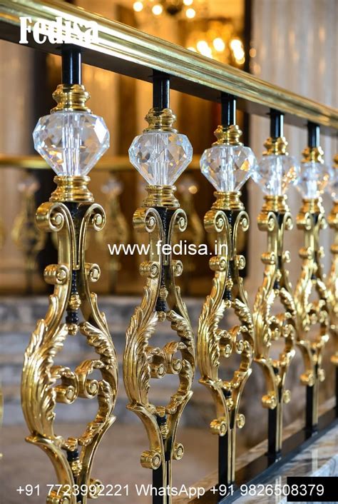 Brass Staircase Railing Design With Luxury Appeal Modern Traditional ...