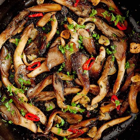 Pan-fried Green Herb Oyster Mushroom Recipe - My Pure Plants