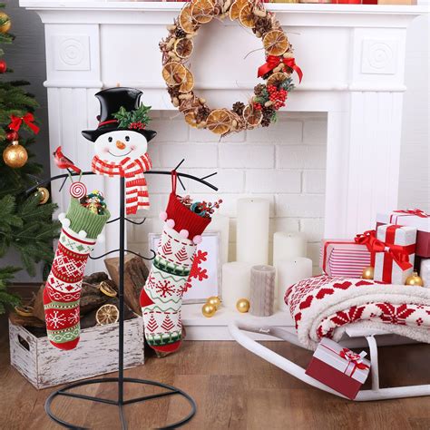 Floor Stocking Holder Stand Christmas Stocking Holder, Free Standing