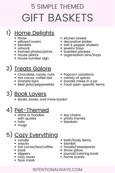 journal gift basket ideas