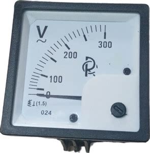 rc electric india 72×72mm Volt meter 300V Voltmeter Price in India ...