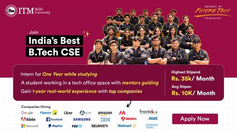 B Tech Computer Science And Engineering Course Details | ITM Skill ...