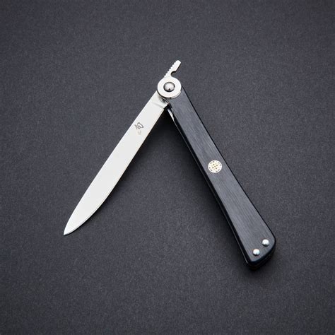 Higo No Kami Folding Steak Knife + Leather Sheath - Shun - Touch of Modern