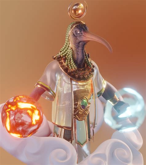 ArtStation - Thoth the Egyptian God of magic, wisdom and writing