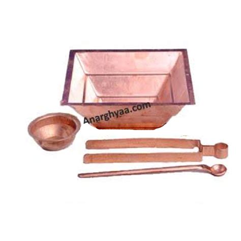 Copper Agnihotra Set, Anarghyaa.com, Pooja Items Online, Copper Puja ...