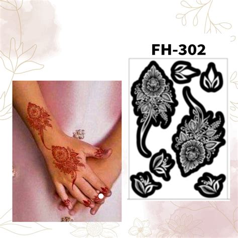Fanah Henna Stencil FH-302 – Fanahstencils