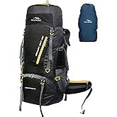 TRAWOC EXPEDITION 80L Travel Backpack Camping Hiking Rucksack Trekking ...