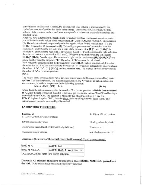 Image result for Reaction Kinetics Experiments