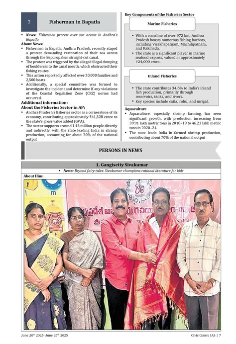 Vignan Magazine | Andhra Pradesh Weekly Current Affairs | WEEKLY GIST ...