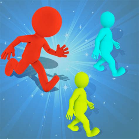 Color Man Run and Hideout Matching Color Zone: 3D Runner Drone Escape ...