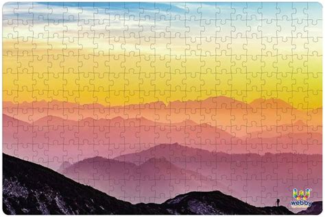 Webby Sun Rise in Mountains Wooden Jigsaw Puzzle, 252 pieces - Sun Rise ...