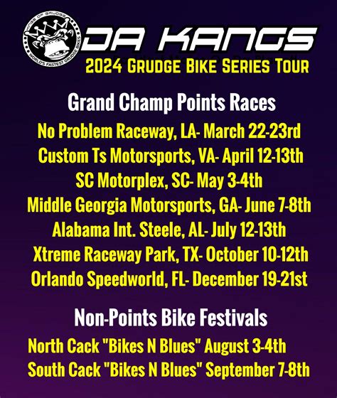 Kings of Grudge: 2024 Motorcycle Drag Racing Schedule | Dragbike.com