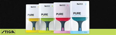 Stiga Pure Color Wooden Advance Table Tennis Paddle/Racket, (Blue ...