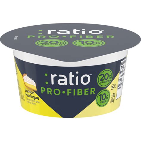 :ratio Pro-Fiber Lemon Meringue Yogurt-Cultured Dairy Snack | :ratio ...
