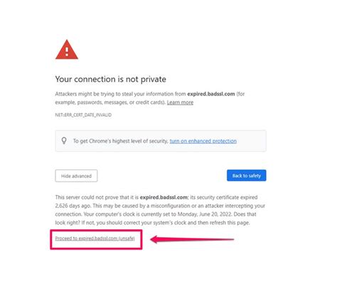 Google Website Privacy Error 的图像结果